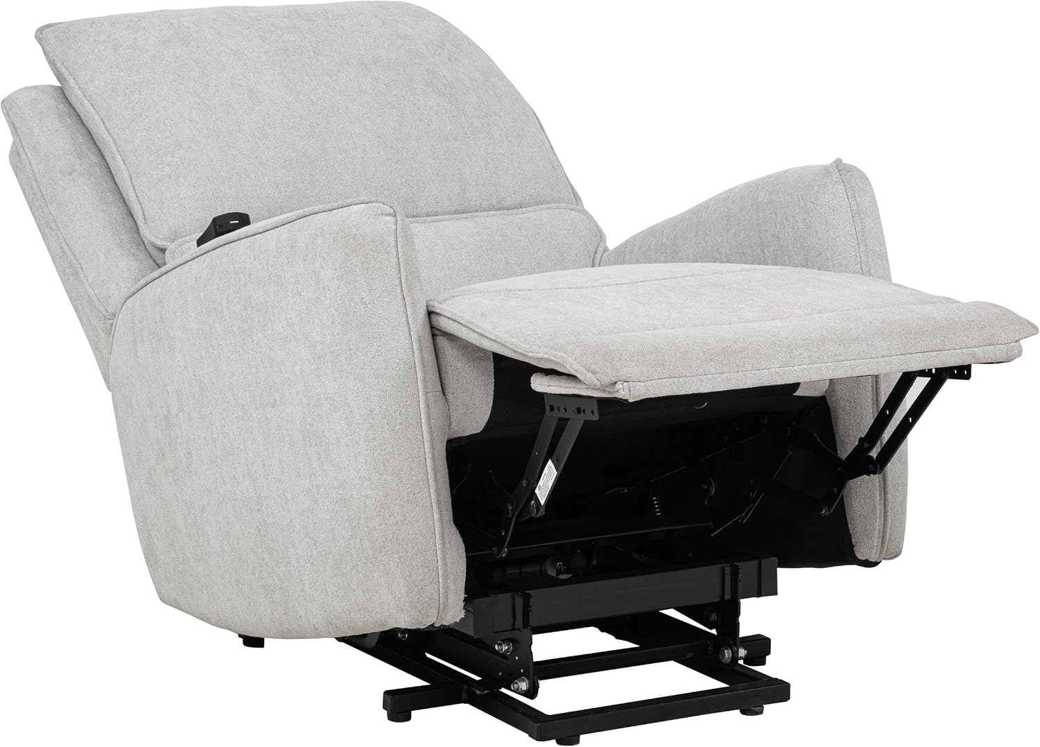 Coaster Home Furnishings - Sylmar - Dual Power Lift Recliner Chair with Adjustable Headrest, Wired Remote, Two USB Ports and Chenille Upholstery - Living Room - Dove Grey - 610524PP