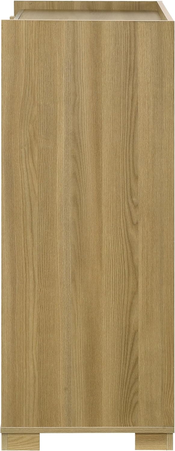 Coaster Home Furnishings - Hyland - Wood - 4-Drawer Chest with Metal Glides, Two-Tone Design and Natural-Finished Hardware - Coastal - Bedroom - Natural - 215655