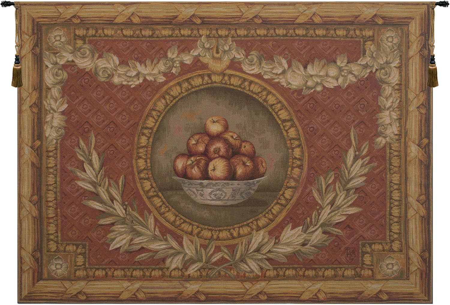 Charlotte Home Furnishings Inc. C Vase Empire French Tapestry Wall Hanging | Viscose Cotton and Polyester Blend Wall Art | 44 in. x 58 in | Home Decor Accents