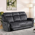 Power Reclining Sofa with Zero Gravity, Adjustable Headrest, Electric Reclining Couch with Wireless Charge, Outlets, Power Loveseat Recliner Sofa for Living Room (Grey, 3 Seater Sofa)
