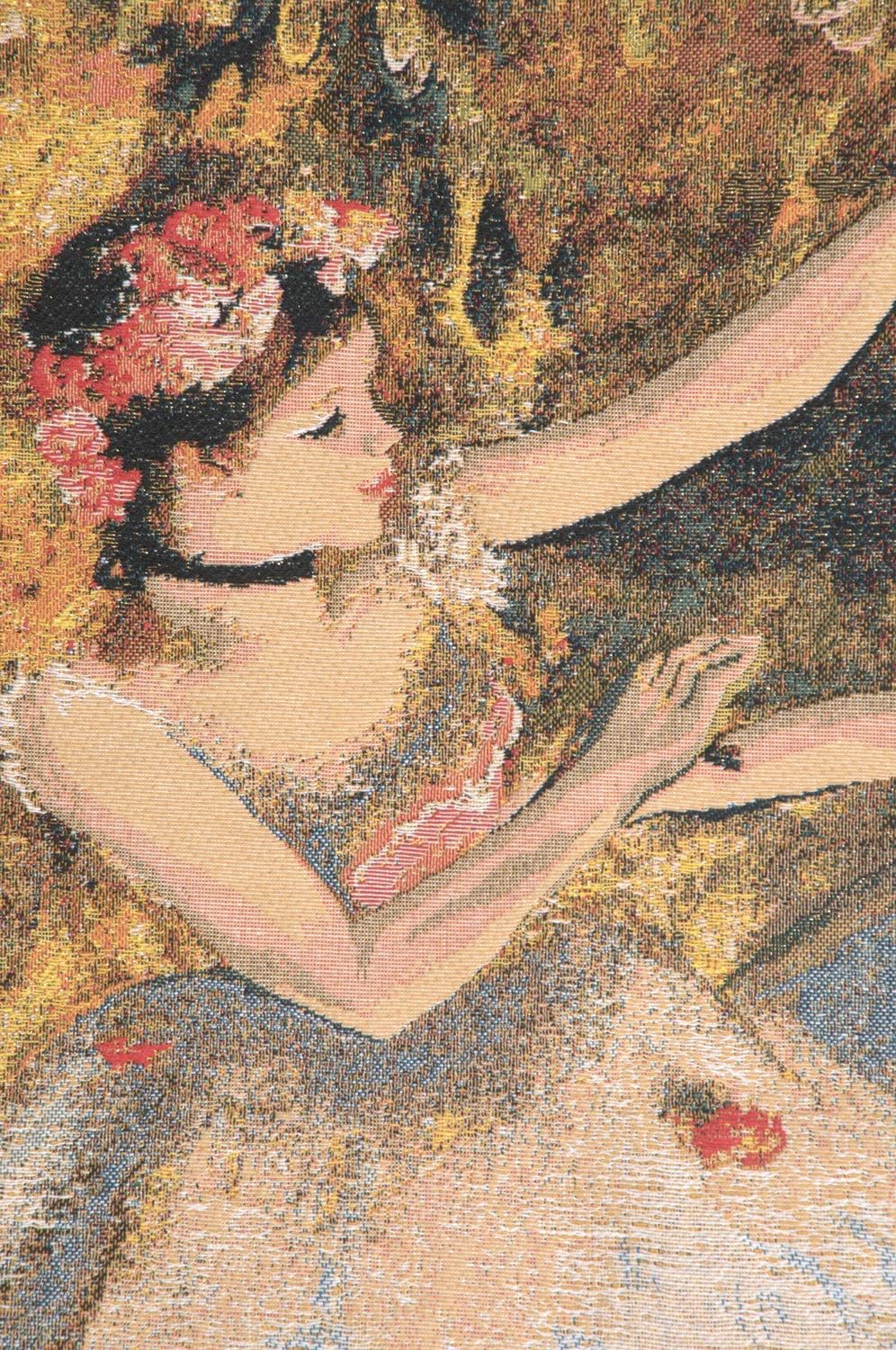C Charlotte Home Furnishings Inc Two Dancers On Stage European Tapestry Wall Hanging | Viscose Cotton and Polyester Blend Wall Art | 26 in. x 17 in | Home Decor Accents | Inspired by Famous