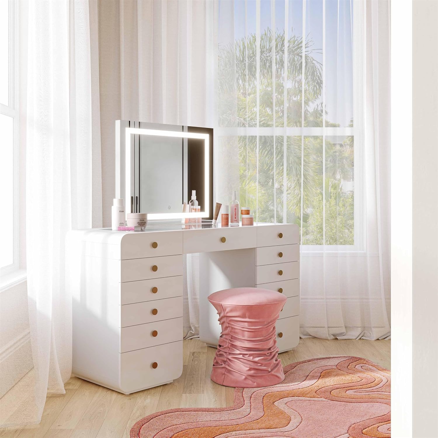 Tov Furniture Lola LED Panel Vanity Mirror