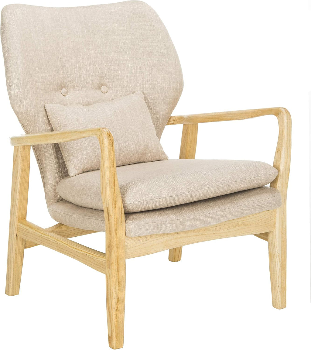 Safavieh Home Collection Tarly Burgundy and Natural Accent Chair
