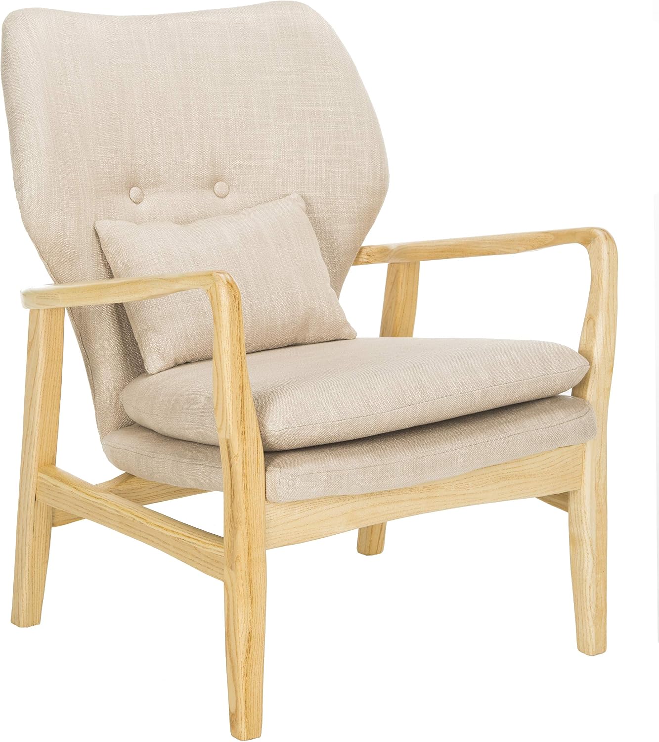 Safavieh Home Collection Tarly Burgundy and Natural Accent Chair