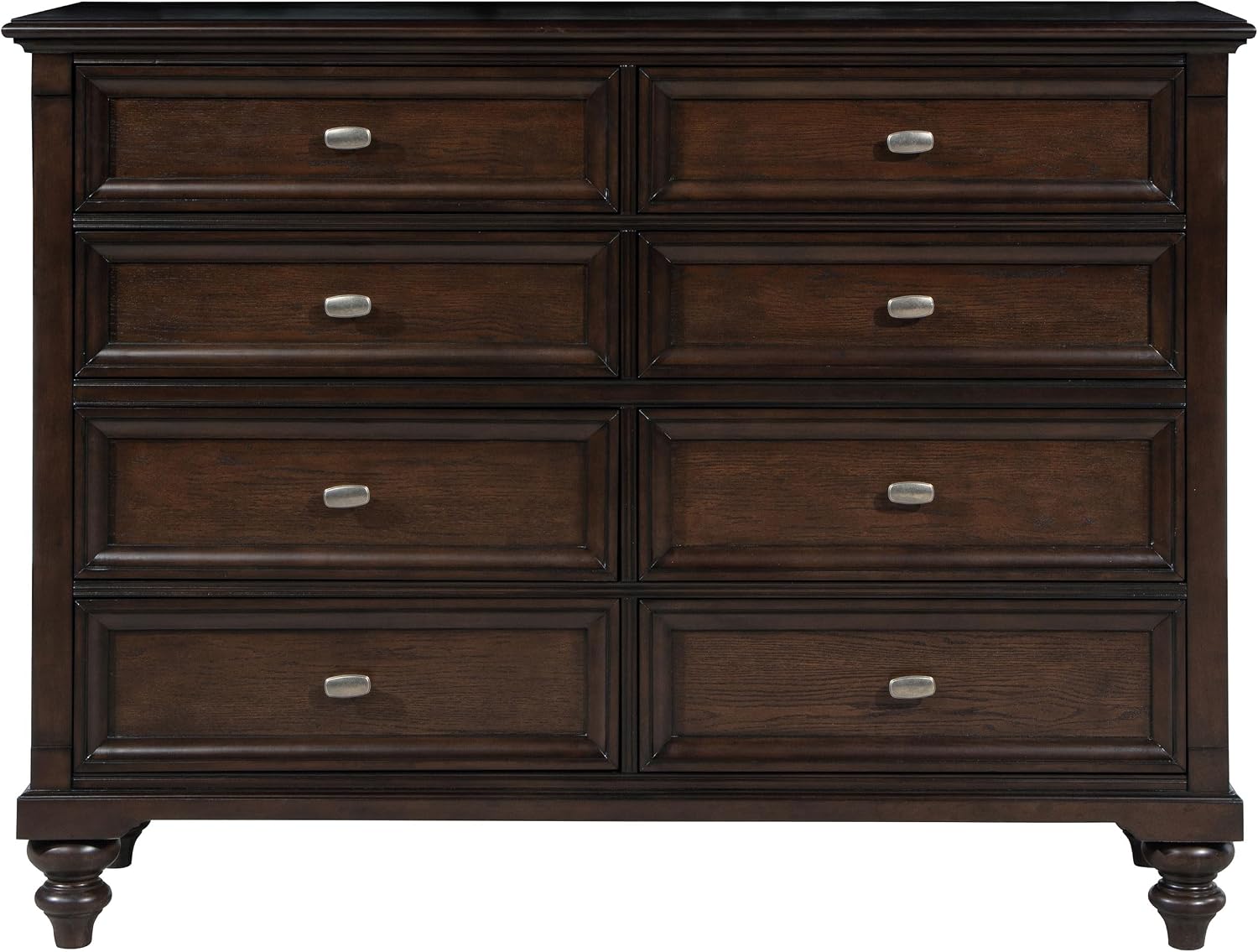 Coaster Home Furnishings Andover Traditional 58-inch 8-Drawer Bedroom Dresser Clothing Storage Cabinet Wide Chest of Drawers Organizer Unit Dark Oak 223633