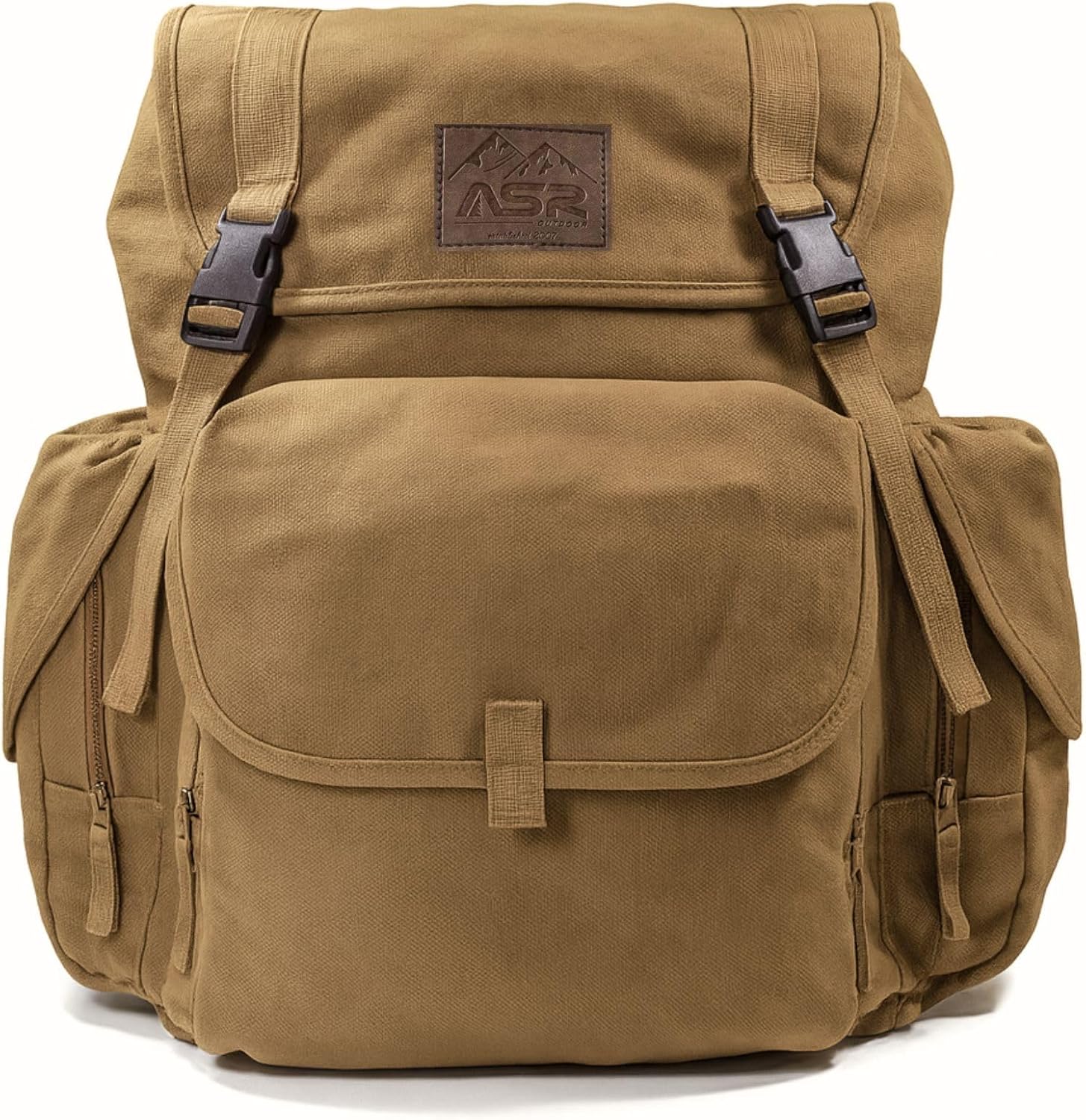 ASR Outdoor 24pc Deluxe 50' Backpack Folding Gold Sluice Box Kit Gold Prospecting Equipment Set, Khaki
