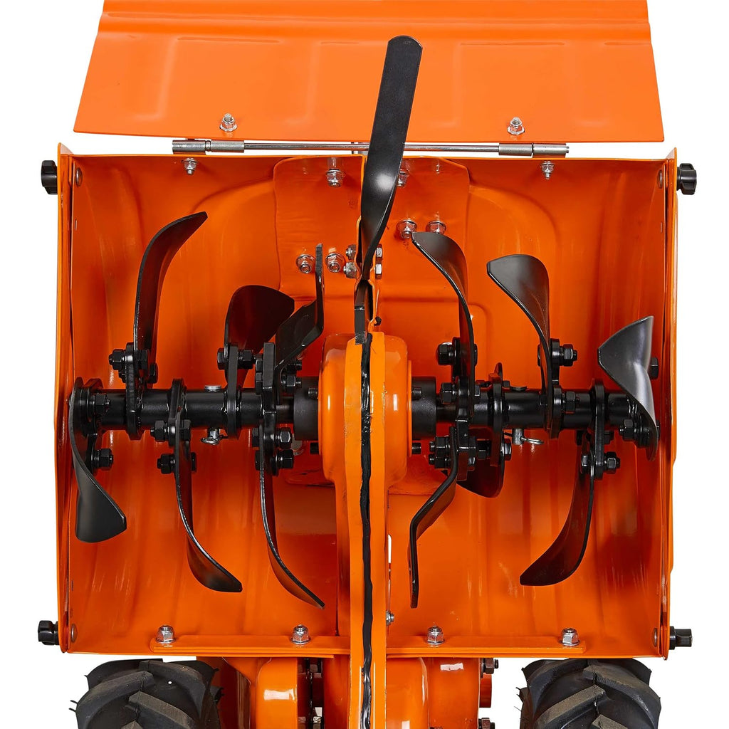 YARDMAX 18 in. 212 cc Gas OHV Engine Rear Tine Tiller with Dual Rotating Tilling