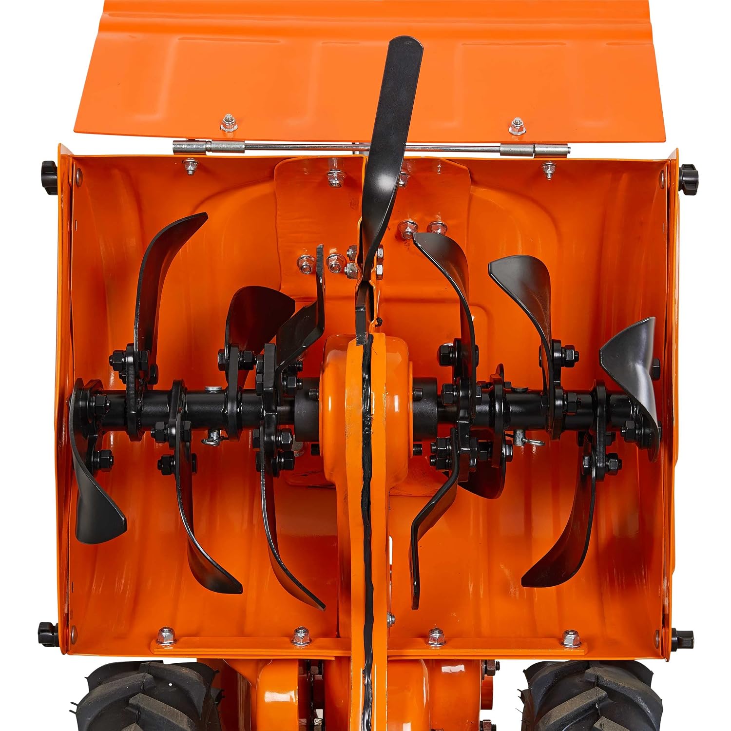 YARDMAX 18 in. 212 cc Gas OHV Engine Rear Tine Tiller with Dual Rotating Tilling