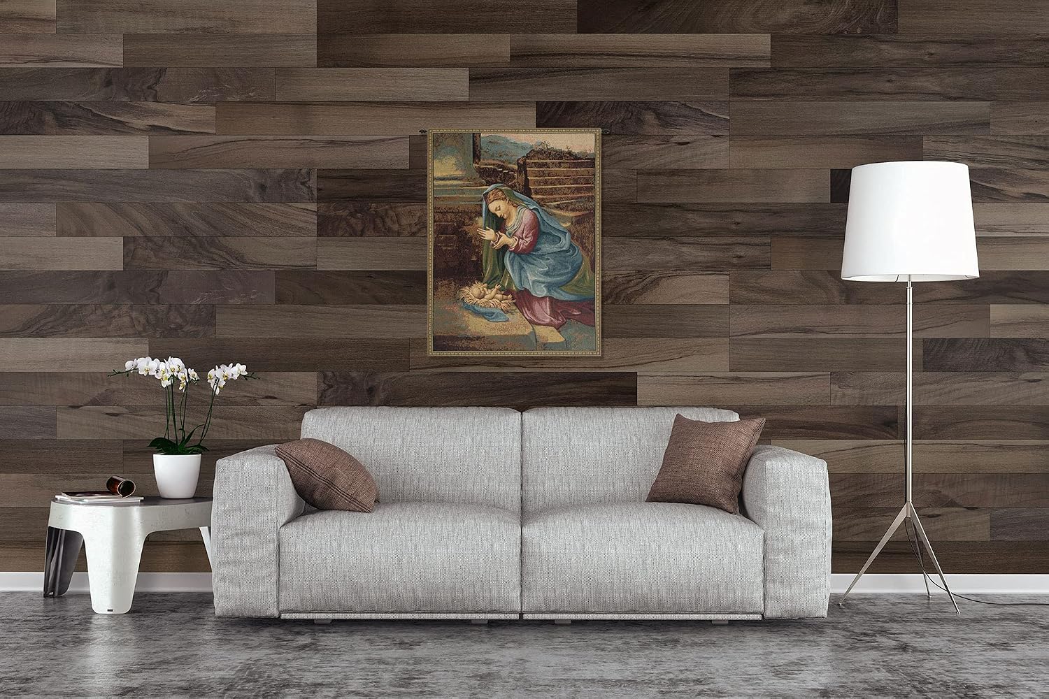Charlotte Home Furnishings Inc. Madonna Adoring The Child Italian Tapestry Wall Hanging 26 X 20 Inch Viscose Cotton And Polyester Blend Wall Art Perfect For Home Decor And Wall Decor By Raphael