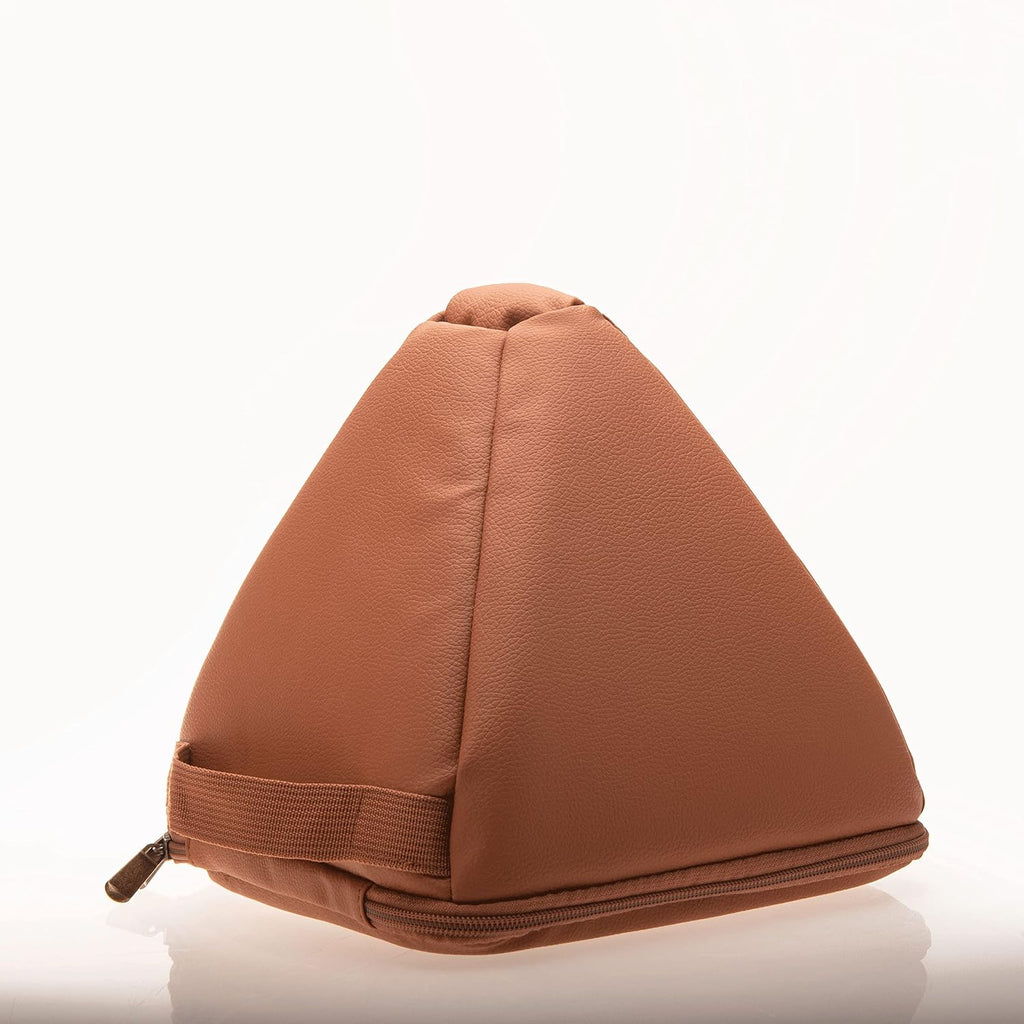 TOPFUND 12 inch Quartz Crystal Singing Pyramid with Synthetic Leather Carrying Case and Quartz Suede Mallet