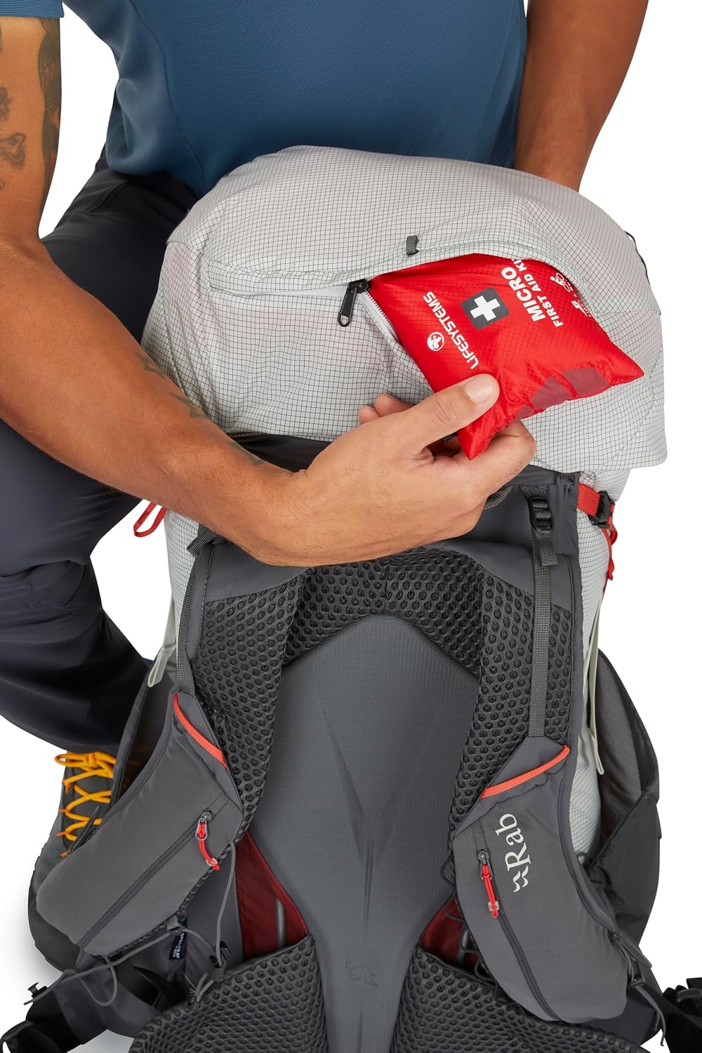 Rab Muon Hiking Pack - Lightweight Durable Backpack for Hiking, Trekking, & Backpacking - Pewter/Graphene - 50-Liter (Back Length - Medium)