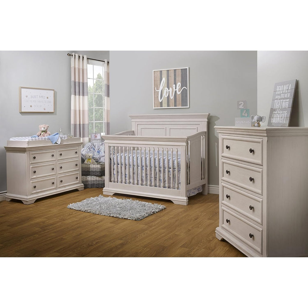 Sorelle Furniture Changing Table Topper for Dresser, Dressing and Diaper Changing Solution for Baby Dresser, Nursery Furniture-Brushed Ivory