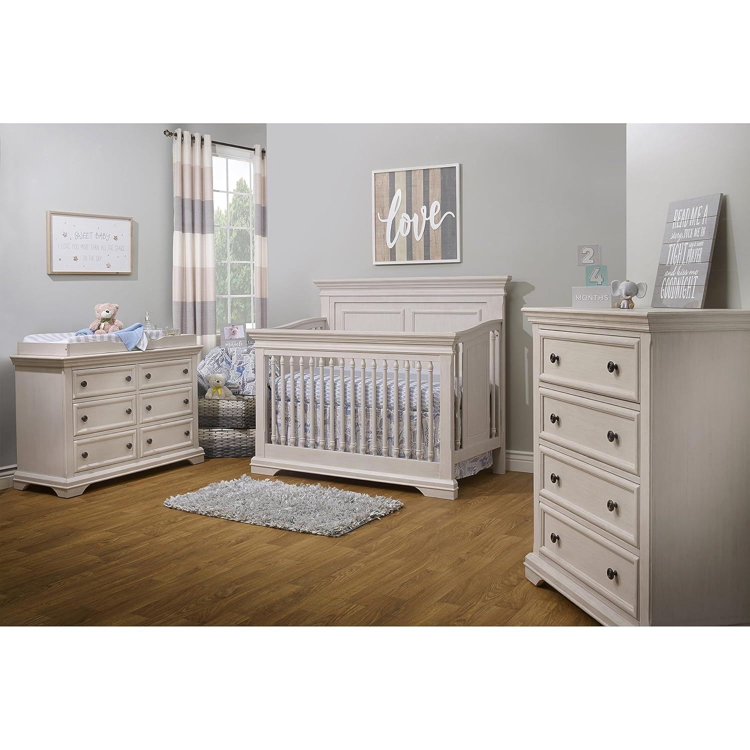 Sorelle Furniture Changing Table Topper for Dresser, Dressing and Diaper Changing Solution for Baby Dresser, Nursery Furniture-Brushed Ivory