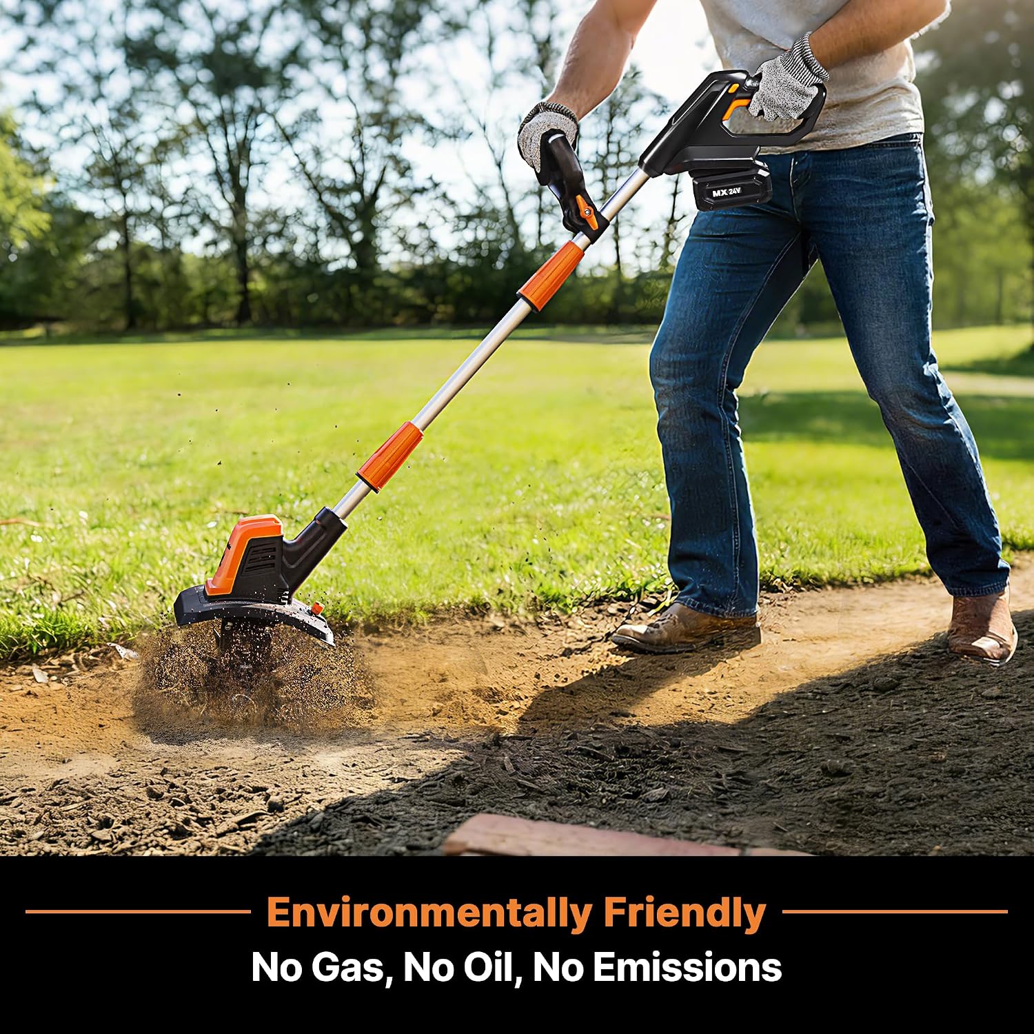 LawnMaster 24V MAX 9' Cordless Tiller – CLTE2409