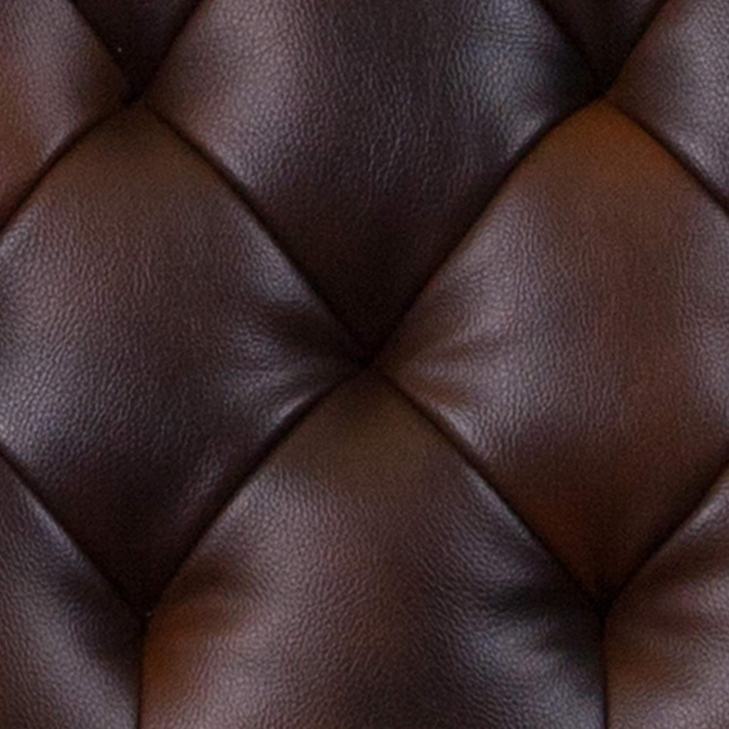Flash Furniture Hercules Madison Series Bomber Jacket LeatherSoft Tufted Lounge Chair, Tufted Retro Accent Chair for Living Room or Office, Brown/Black