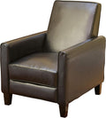 GDFStudio Lucas Space-Saving Leather Recliner | Perfect for Home or Office | Ideal Furnishing Option for Smaller Living Spaces