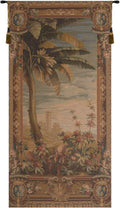 Charlotte Home Furnishings Inc. La Recolte Des Ananas Basket Door French Tapestry Wall Hanging, 58 X 28 Inch, Viscose Cotton And Polyester Blend Wall Art, Perfect For Home Decor And Wall Decor