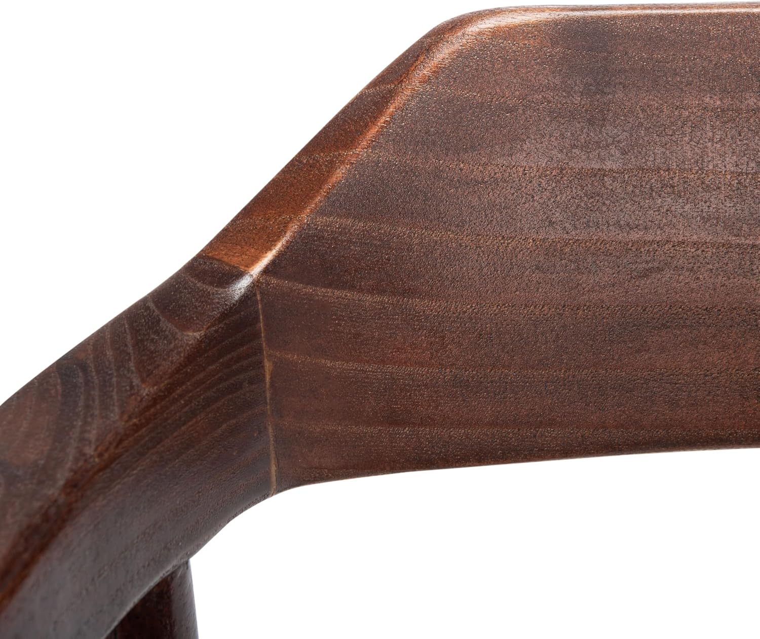 SAFAVIEH Home Collection Munro Walnut Sungkai Wood/Cognac Leather Woven Accent Chair (Fully Assembled)