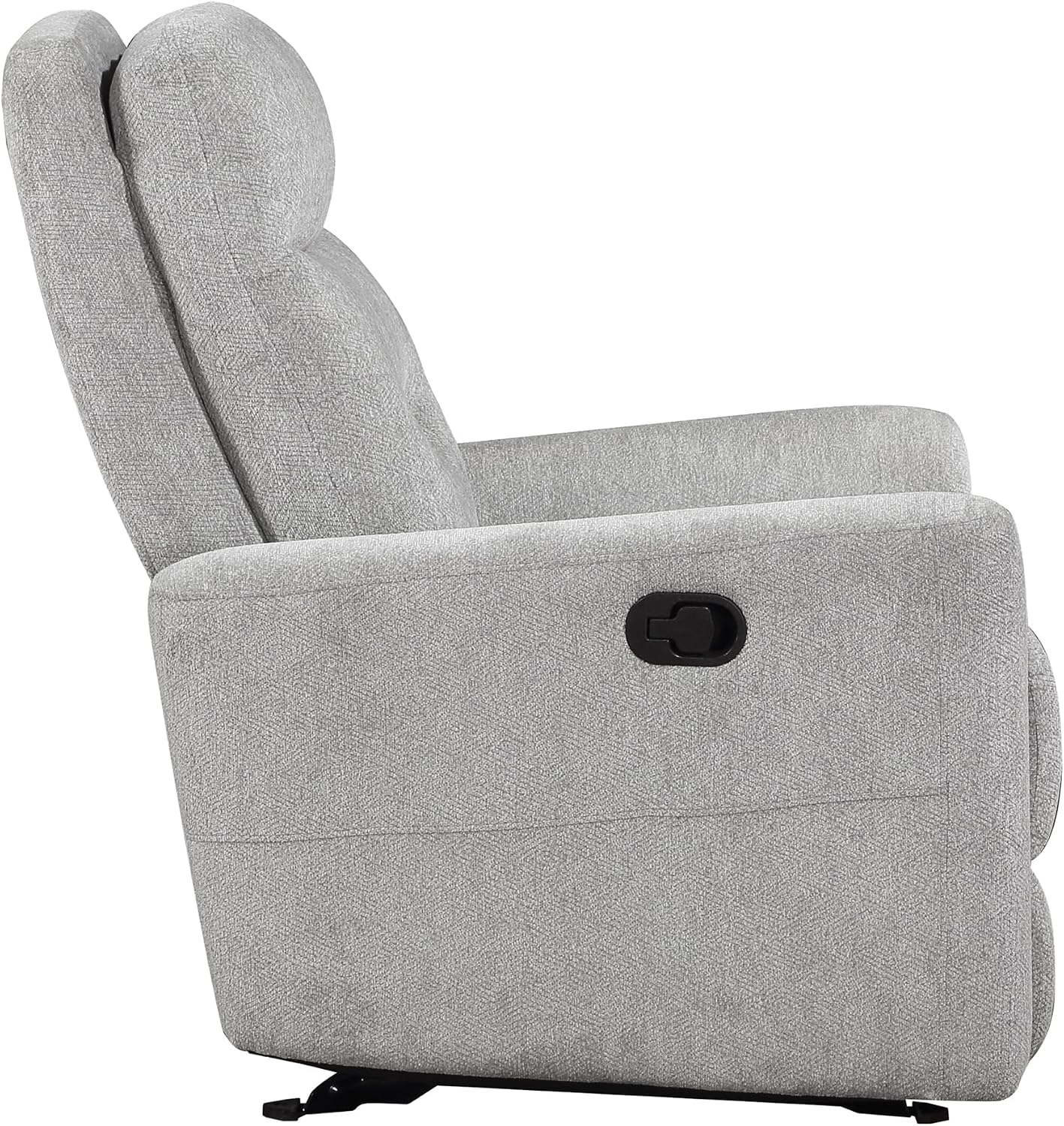 Lexicon Glider Recliner Chair Living Room Reclining Sofa Chair, Home Theater Seating, Nursery Glider Recliner, Manual Recliner Sofa Chair for Living Room/Office/Apartment, Grey