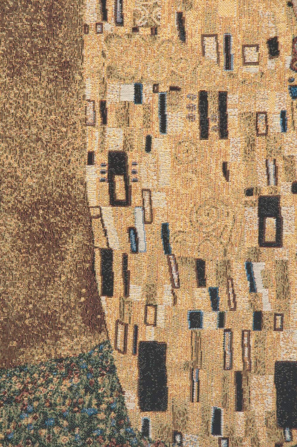 C Charlotte Home Furnishings Inc Kissed European Tapestry Wall Hanging | Viscose Cotton and Polyester Blend Wall Art | 28 in. x 28 in | Home Decor Accents | By Gustav Klimt