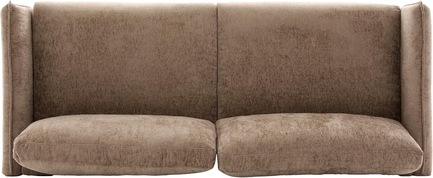 Christopher Knight Home Brena Modern Fabric Upholstered Loveseat Sofa, Wooden 2 Seater Sofa Couch with Deep Seat, Comfy Cloud Couch for Living Room, Bedroom, Home Office, Brown