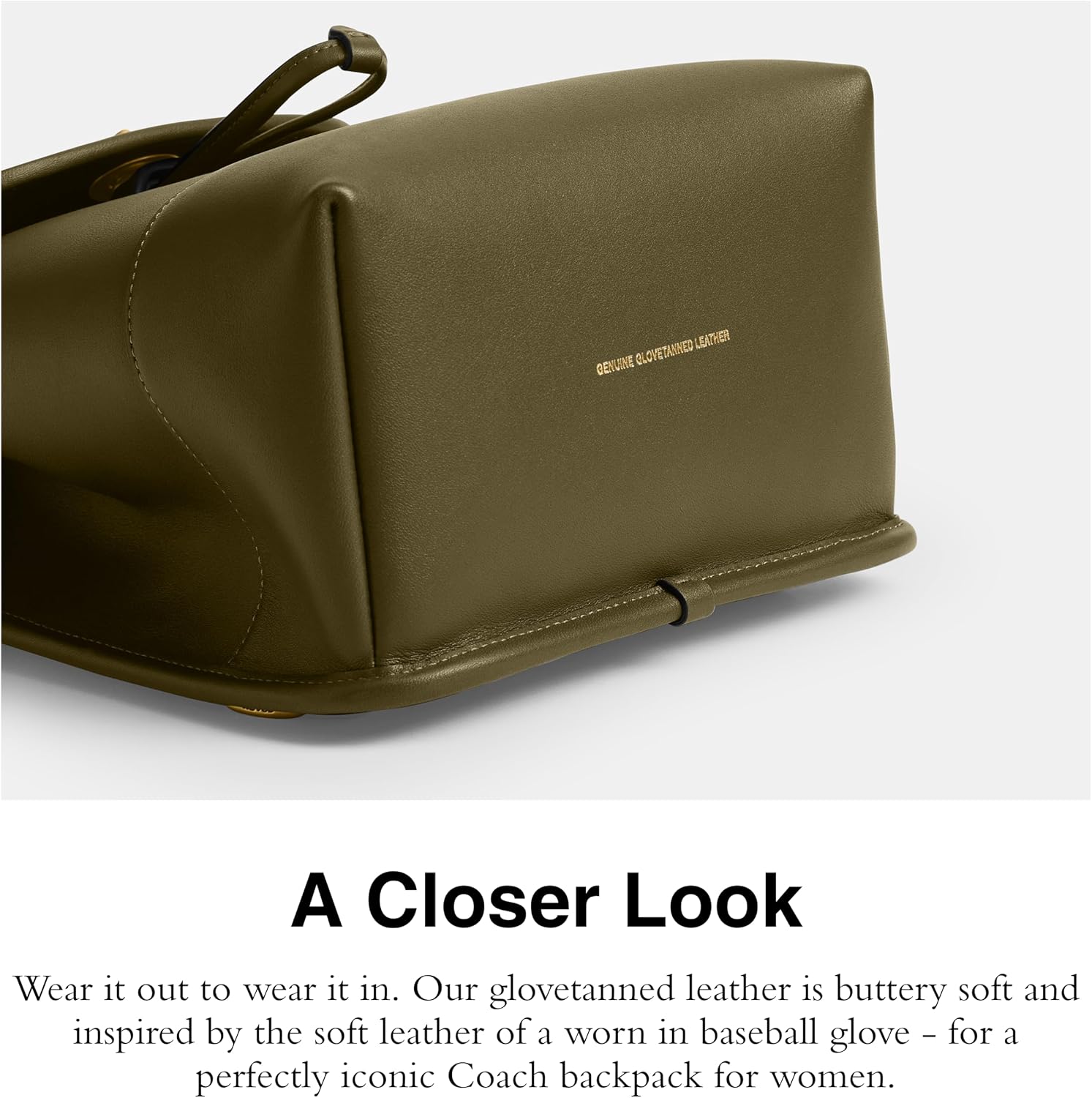 COACH The Originals Glovetanned Leather Turnlock Backpack