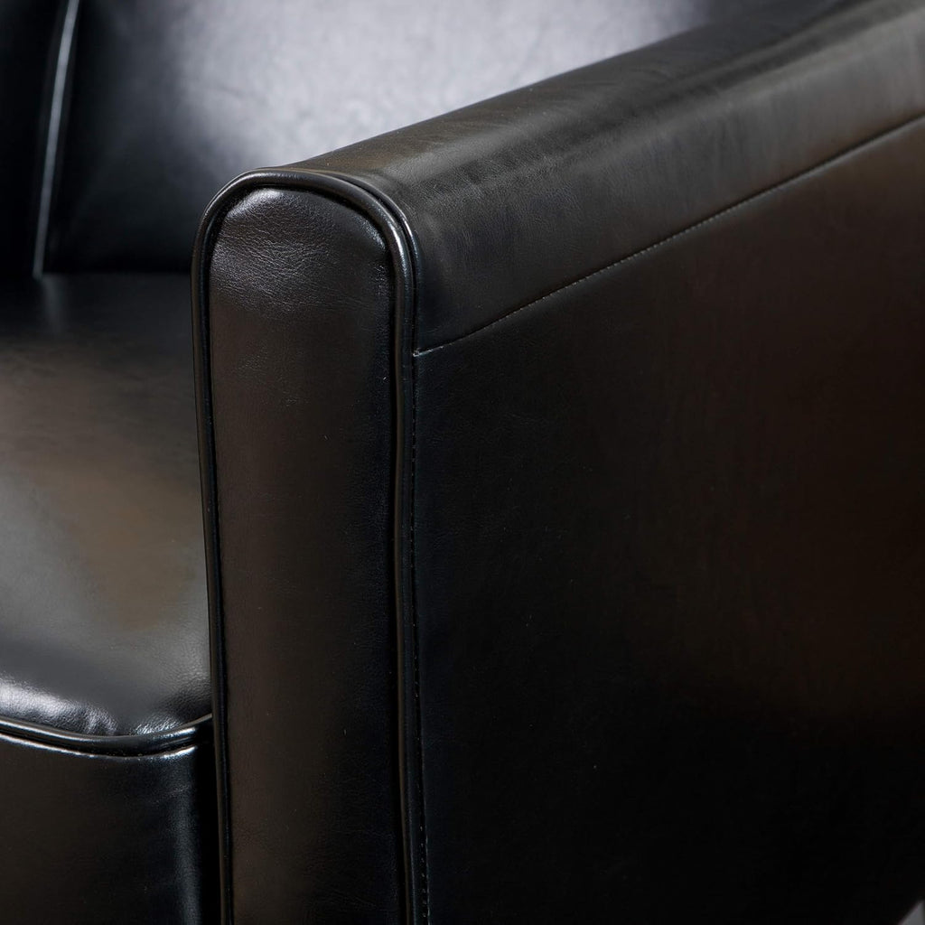 GDFStudio Lucas Space-Saving Leather Recliner | Perfect for Home or Office | Ideal Furnishing Option for Smaller Living Spaces