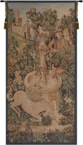 Charlotte Home Furnishings Inc. Portiere Licorne Fontaine French Tapestry Wall Hanging 58 X 29 Inch Viscose Cotton And Polyester Blend Wall Art Perfect For Home Decor Room Decor And Wall Decor
