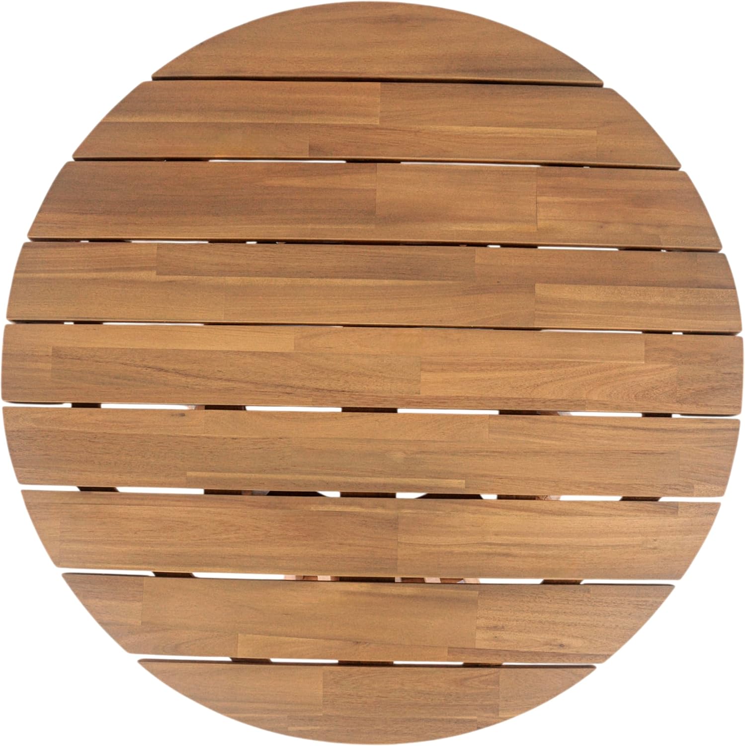 Christopher Knight Home Hakee Acacia Wood Patio Coffee Table, Round Coffee Table with Unique Wooden Base, Stylish Indoor/Outdoor Table, Easy Assembly, 31.5' x 31.5' x 16', Light Teak