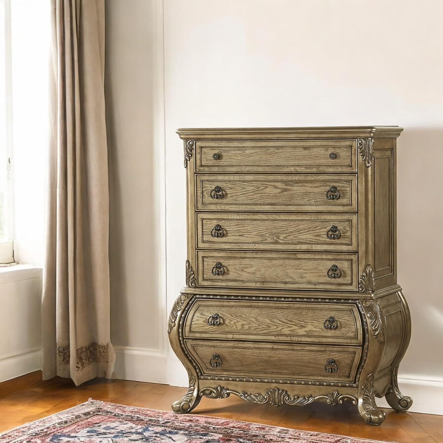 ACME Furniture Ragenardus Chest, Vintage Oak