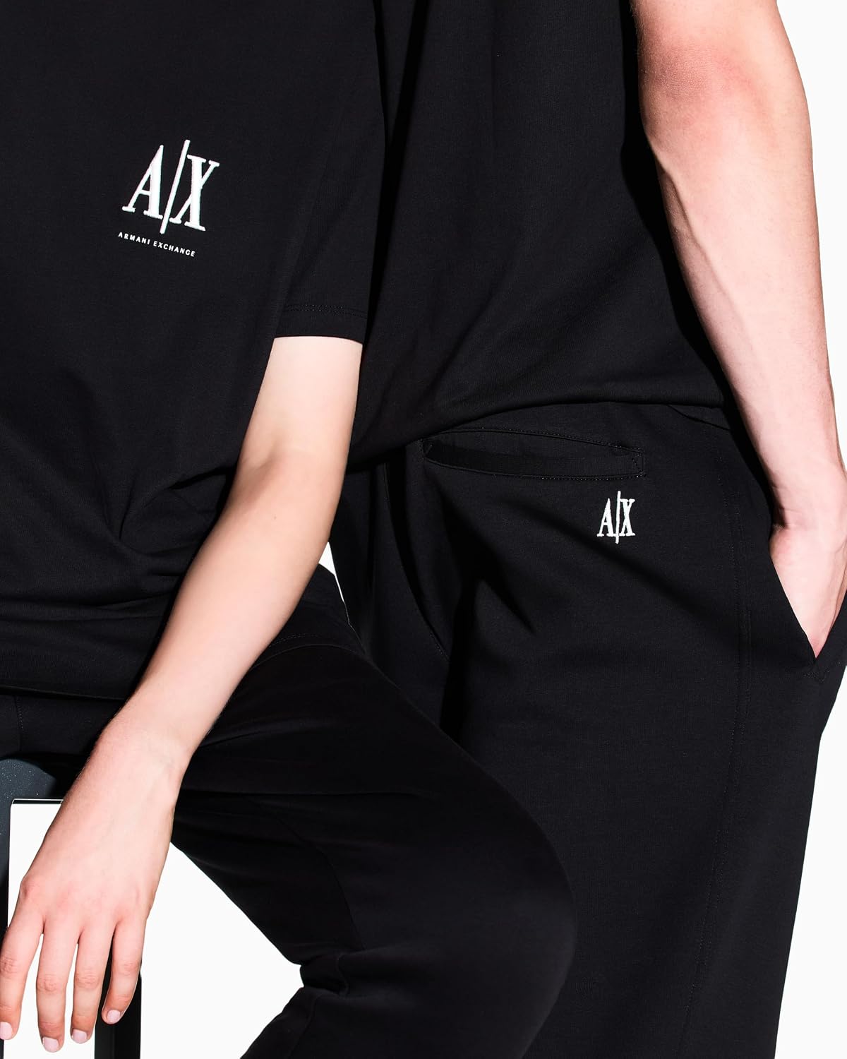 Armani Exchange Mens Stretch Cotton Icon Jogger