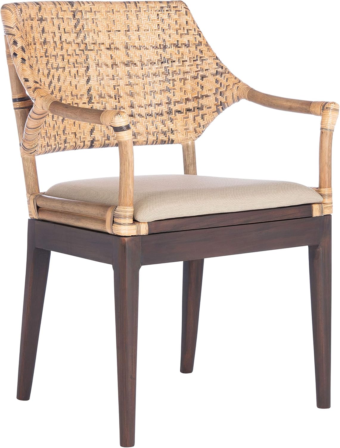 SAFAVIEH Home Collection Carlo Arm Chair, Honey