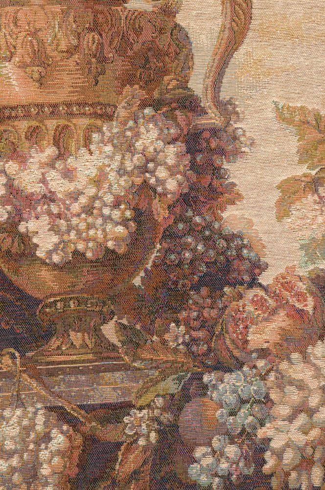 Charlotte Home Furnishings Inc. Vase And Raisins French Tapestry Wall Hanging, 32 x 44 Inch, Viscose Cotton and Polyester Blend Wall Art, Perfect For Home Decor, Wall Decor by J.B.Monoyer