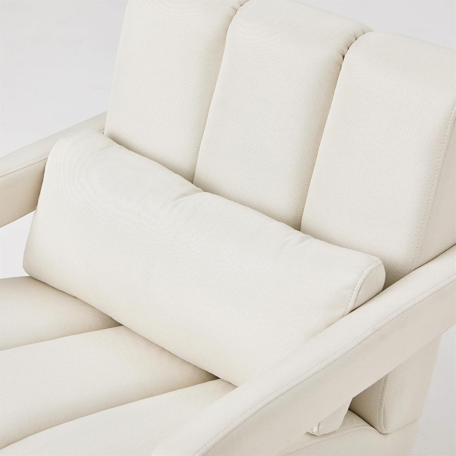 Christopher Knight Home Smyth Modern Armchair, Upholstered Accent Chair,Minimalist Lounge Chair, Cozy Seating Chair,Bedroom Chair,with Linen Fabric and a Pillow, Beige