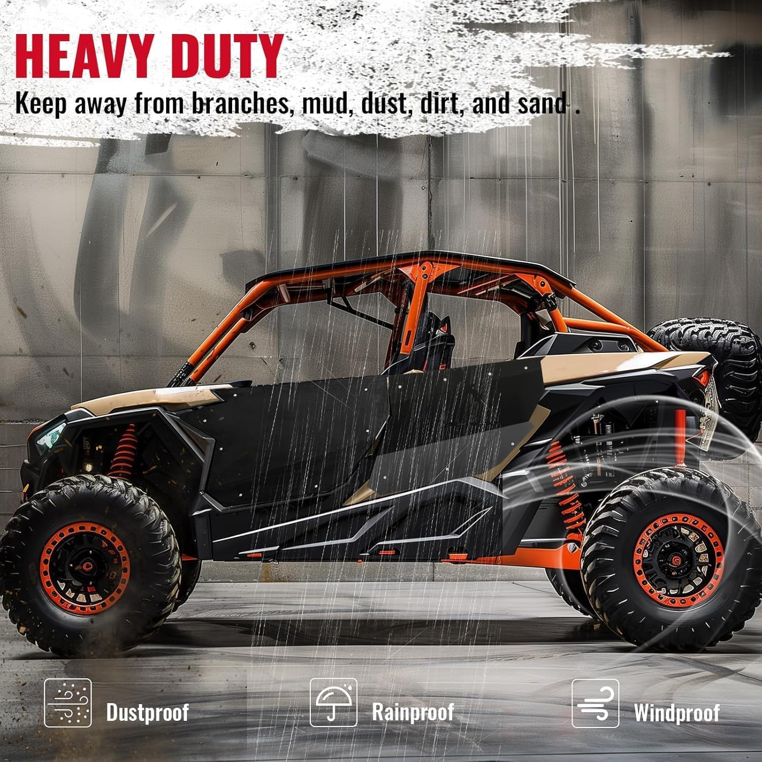 HECASA Full Doors Aluminum Compatible with 2017-2021 Can-Am Maverick X3 MAX 4 Left & Right Door Hard Door Panels Inserts Kit Aluminum Suicide Doors W/O Door Latches