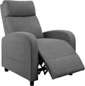 JUMMICO Recliner Chair Adjustable Home Theater Single Recliner Sofa Furniture with Thick Seat Cushion and Backrest Modern Living Room Recliners (Fabric, Aurora Grey)
