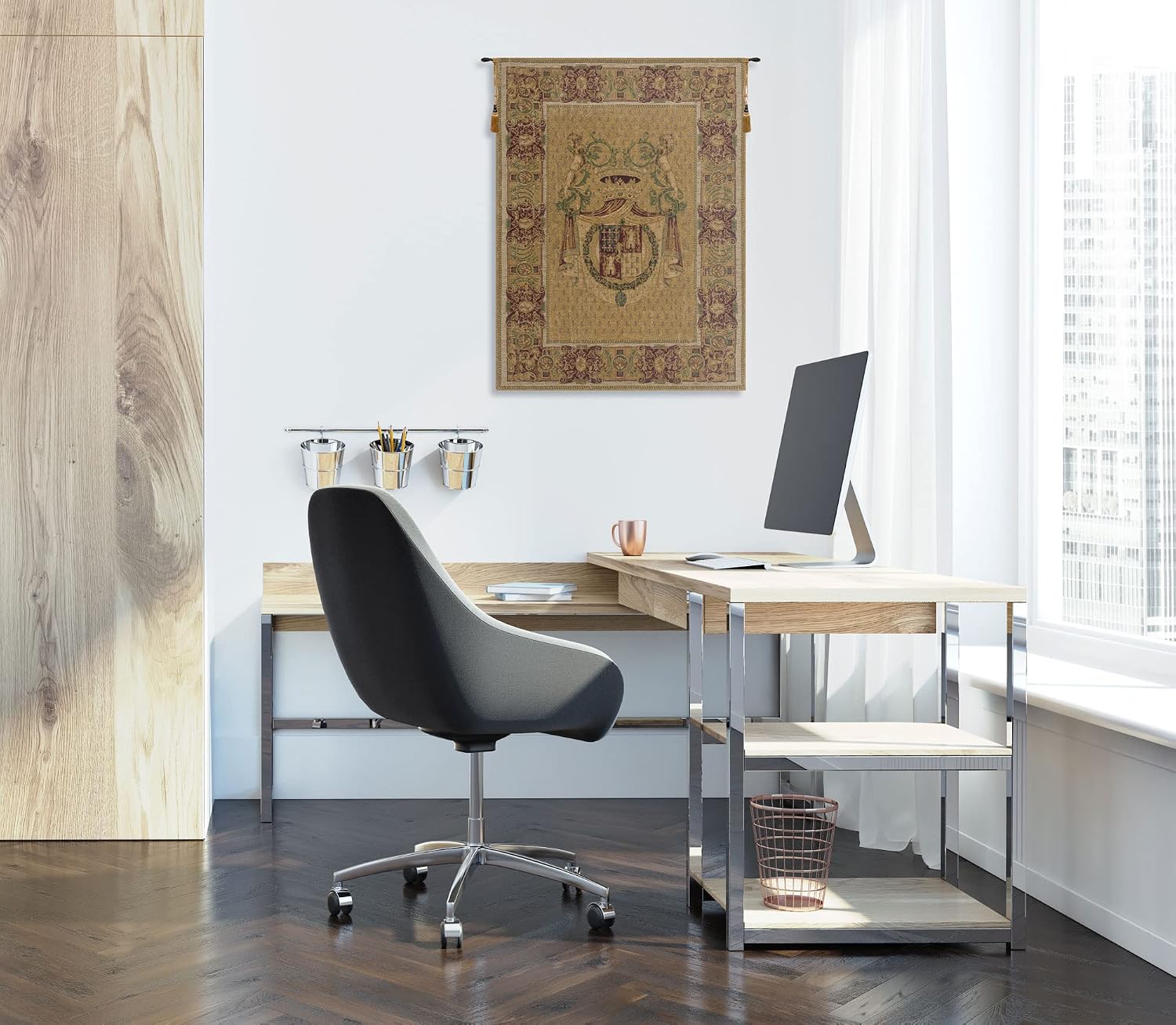 Charlotte Home Furnishings Inc. Stemma Tours Chenille Italian Tapestry Wall Hanging 36 X 26 Inch Viscose Cotton And Polyester Blend Wall Art Italian Woven Perfect For Home Decor And Wall Decor