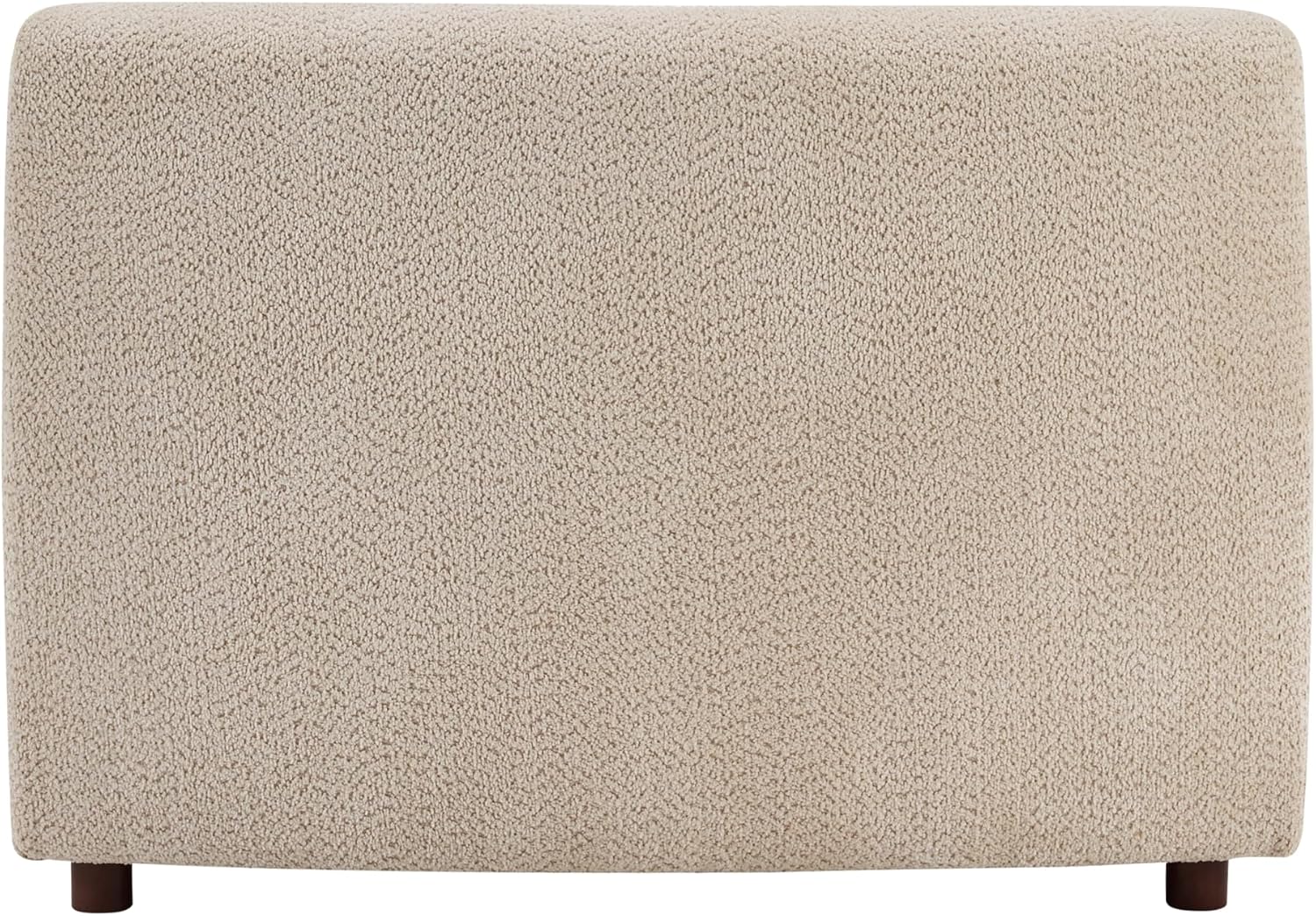 Christopher Knight Home Xata 100.75' Boucle Upholstered Sectional Sofa, Armless 3-Seater Home Sofa Living Room, Sturdy Wooden Frame Couches with Curved Design, Cloud Couch with Deep Seat, Beige