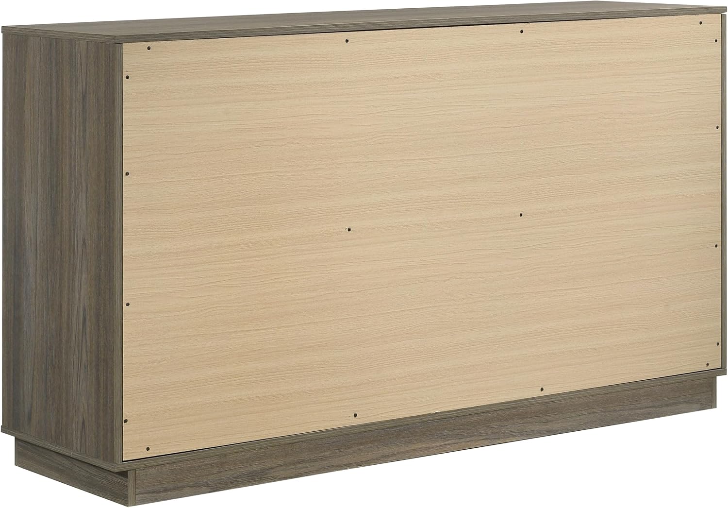 Coaster Home Furnishings - Fenwick - Engineered Wood - 9-Drawer Dresser with Contemporary Style, Two-Tone Design, Hidden Jewelry Drawer, Antique Nickel Handles - Bedroom - Grey Oak - 224983