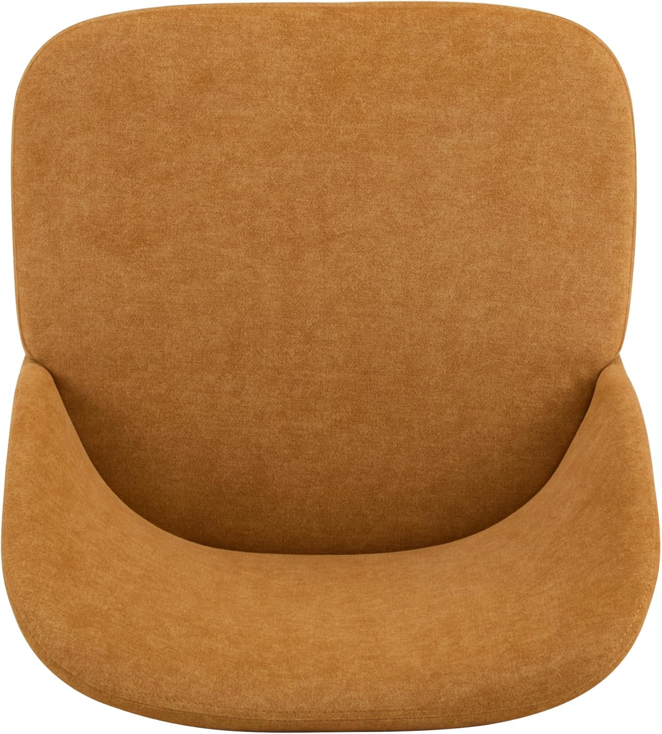 Christopher Knight Home Set of 2 Ringo Fabric Upholstered Dining Chairs,Rubberwood Frame, Curved Backrest,Foam-Filled Cushion, Armless Accent Chair/Side Chair for Dining Room/Kitchen, Ginger+Walnut