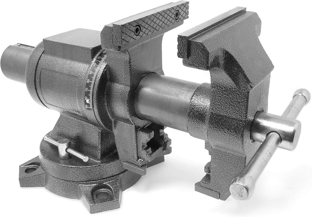 WEN Multi-Purpose Bench Vise, 5-Inch, Cast Iron with Swivel Base (MPV502)