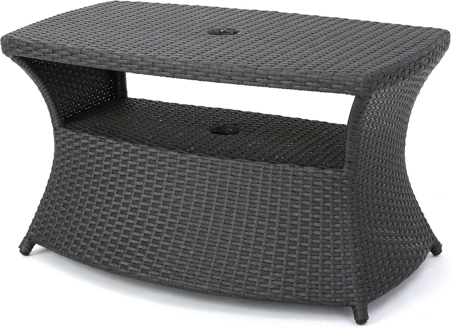 Christopher Knight Home Banta Outdoor Wicker Side Table (Grey)