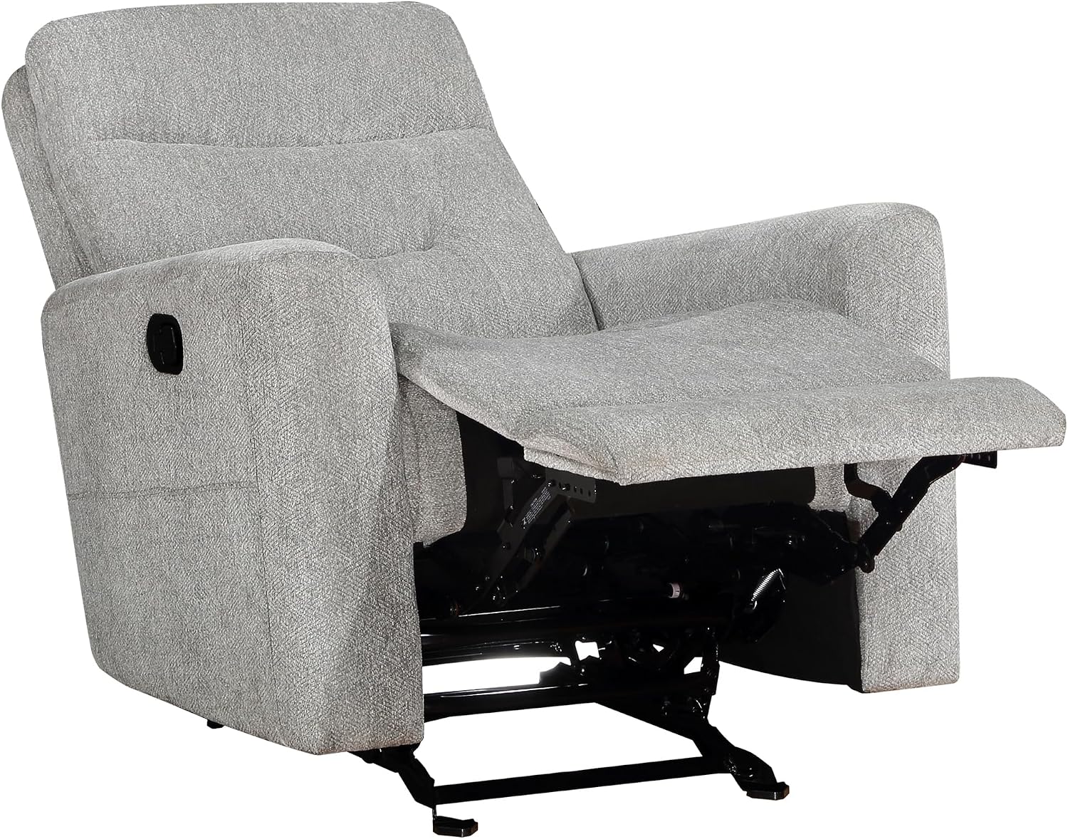 Lexicon Glider Recliner Chair Living Room Reclining Sofa Chair, Home Theater Seating, Nursery Glider Recliner, Manual Recliner Sofa Chair for Living Room/Office/Apartment, Grey