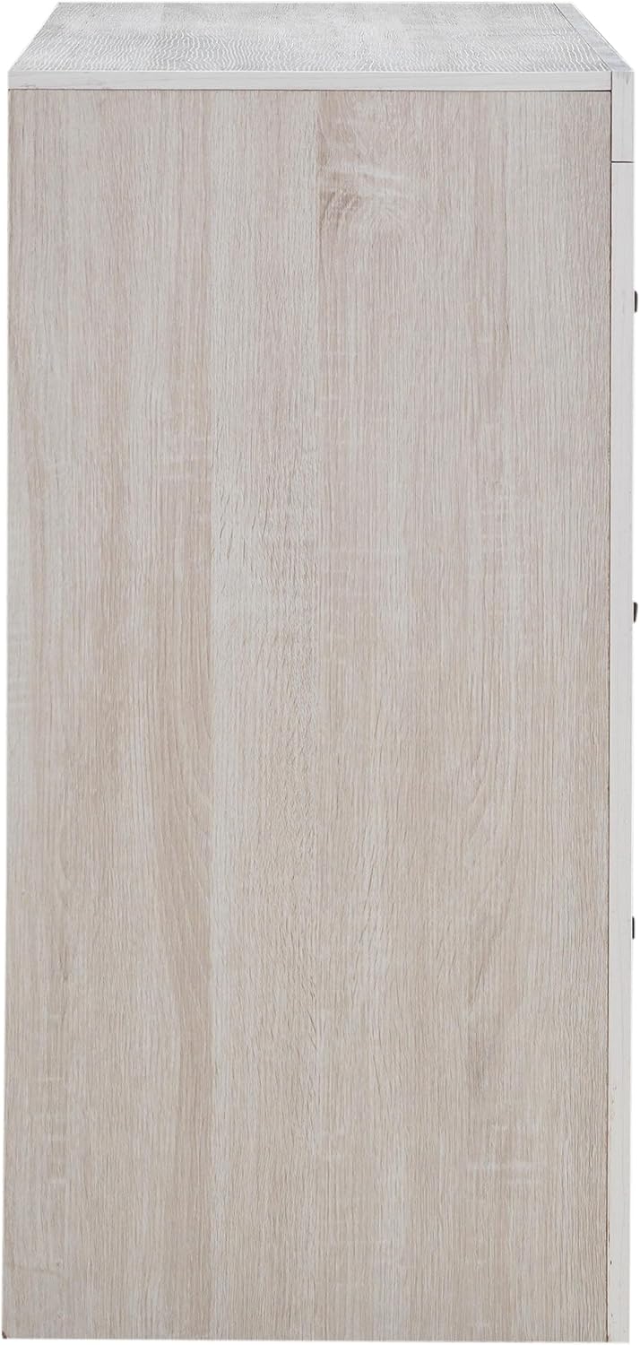 Coaster Home Furnishings Brantford Farmhouse 59-inch 6-Drawer Bedroom Dresser Clothing Storage Cabinet Wide Chest of Drawers Organizer Unit Coastal White 207053