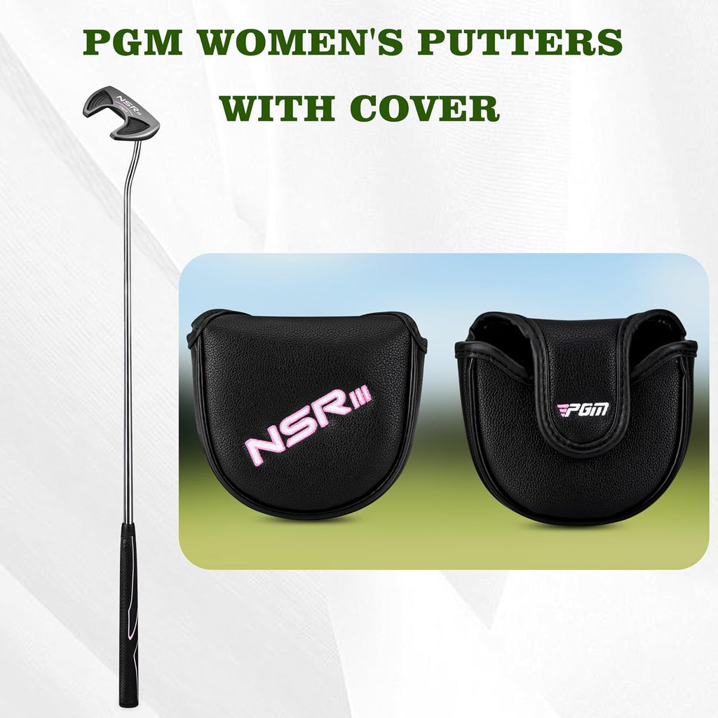PGM 33' Golf Putters for Women Right Handed with Headcover, Alignment Aid High Moi Mallet Putter Golf Club for Straighter Putts