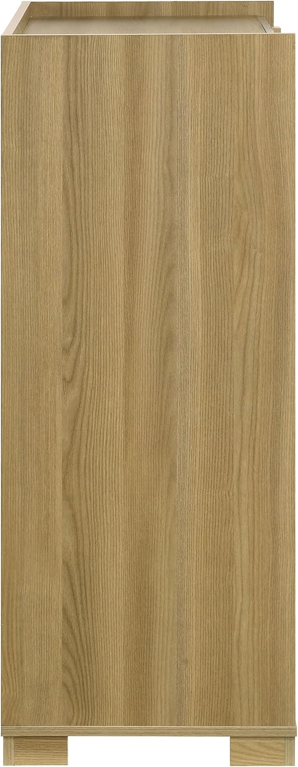 Coaster Home Furnishings - Hyland - Wood - 4-Drawer Chest with Metal Glides, Two-Tone Design and Natural-Finished Hardware - Coastal - Bedroom - Natural - 215655