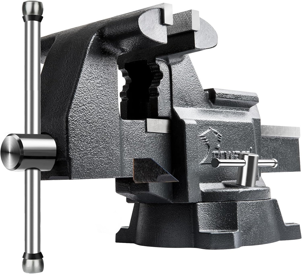 Forward CR50A-5.5In Bench Vise Heavy Duty Vice with Anvil and 210 Degrees Swivel Base (5 1/2')