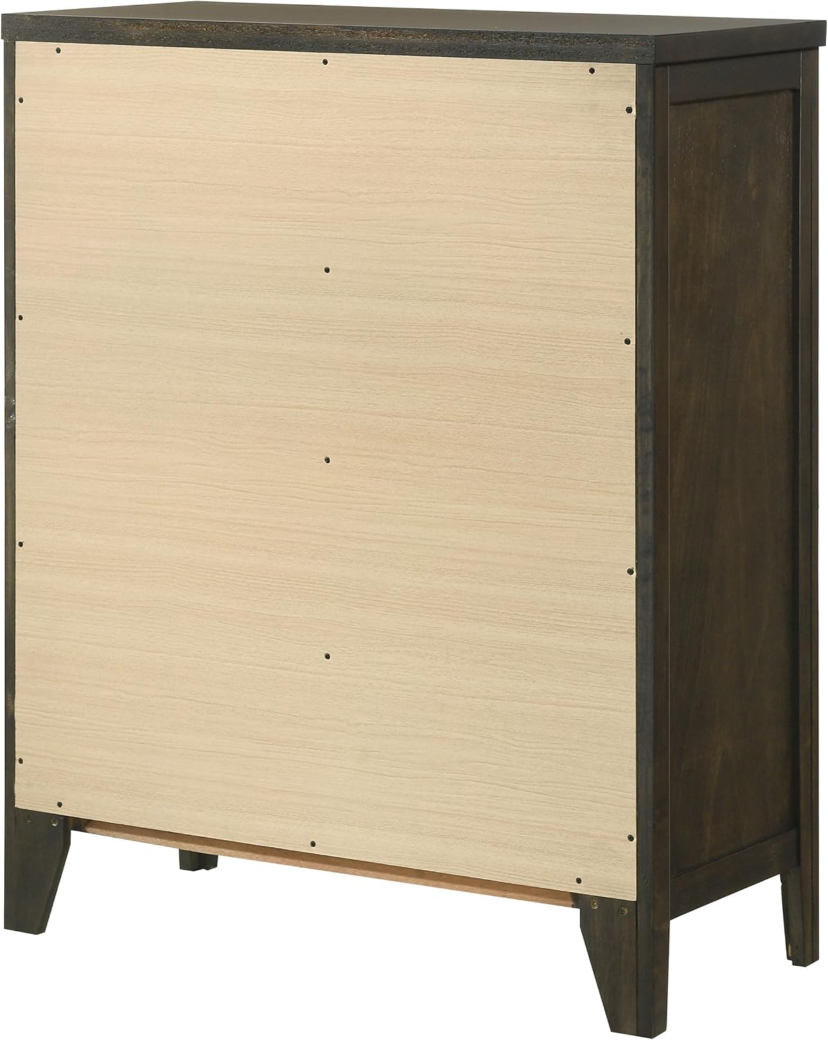 Coaster Home Furnishings - Wilkes - Wood - 4-Drawer Chest with Brushed Nickel Hardware, Center Metal Glides and Tapered Legs - Transitional - Bedroom - Dark Cocoa - 224425