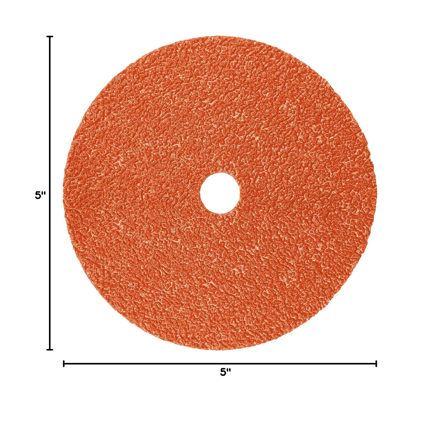 3M Fibre Disc 987C - 36+ Grit Metal Grinding Disc - Ceramic Precision Shaped Grain - For Angle Grinders - 5' x 7/8' Center Hole (Pack of 25)