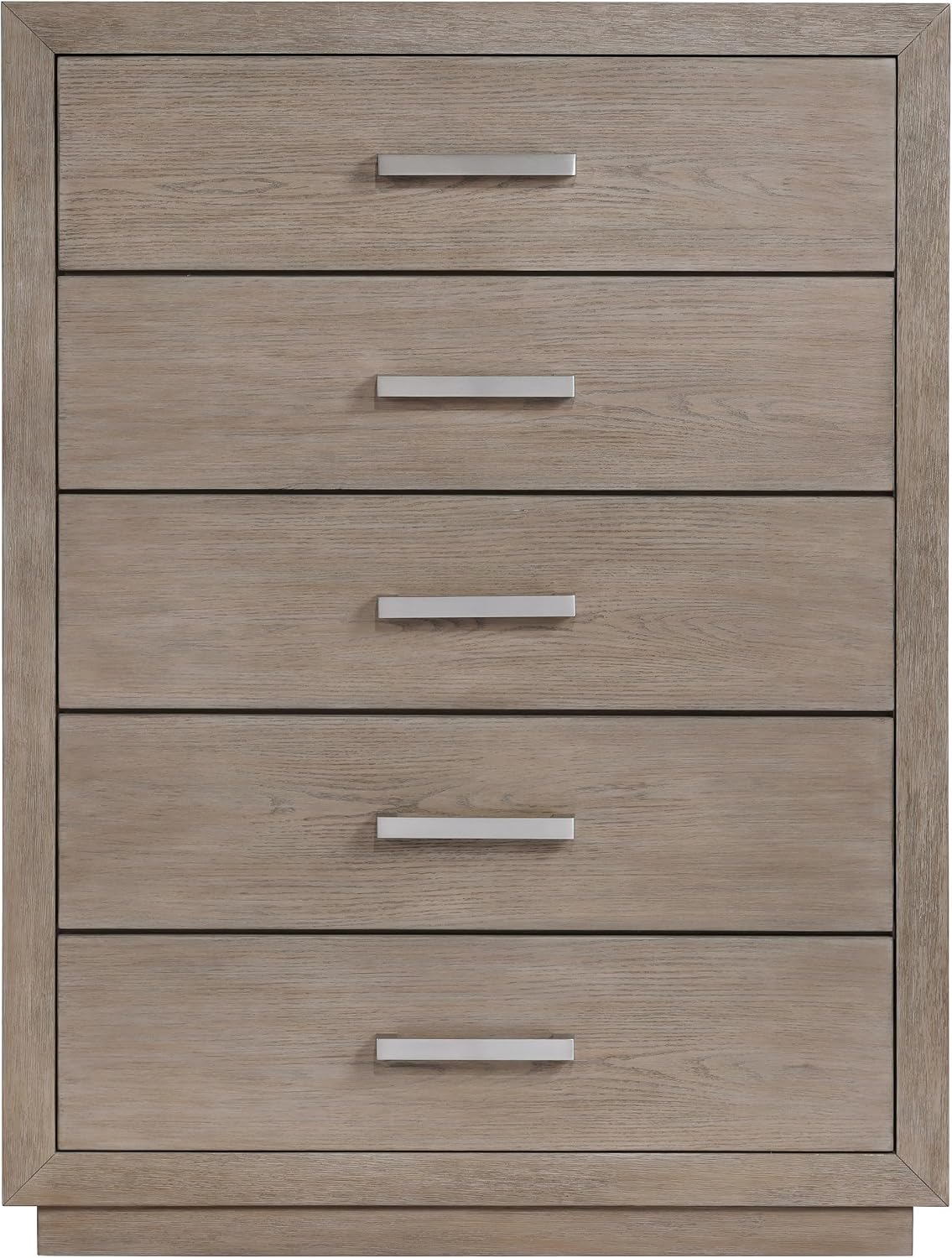 Coaster Home Furnishings - Kenora - Wood - 5-Drawer Chest with Chrome Bar Pulls, Mitered Trim and Recessed Base - Transitional - Bedroom - Barley Brown - 224855